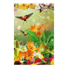 Floral Flowers Nature Plants Decorative Design Shower Curtain 48  X 72  (small) 