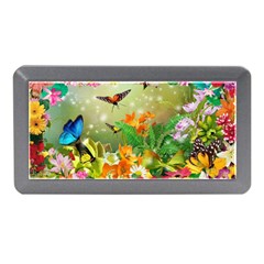 Floral Flowers Nature Plants Decorative Design Memory Card Reader (mini)