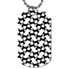 Playful Pups Black And White Pattern Dog Tag (two Sides) by dflcprintsclothing