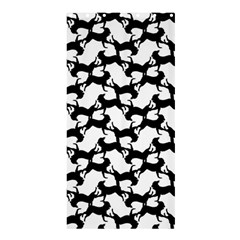 Playful Pups Black And White Pattern Shower Curtain 36  X 72  (stall)  by dflcprintsclothing