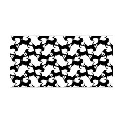 Playful Pups Black And White Pattern Yoga Headband by dflcprintsclothing