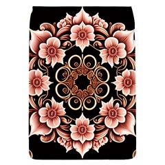 Floral Pattern Flowers Spiral Pattern Beautiful Removable Flap Cover (l)