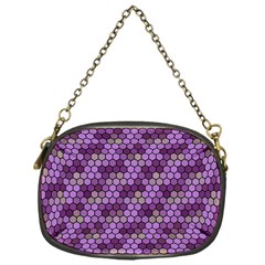 Pattern Seamless Design Decorative Hexagon Shapes Chain Purse (one Side)