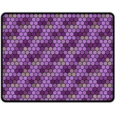 Pattern Seamless Design Decorative Hexagon Shapes One Side Fleece Blanket (medium)