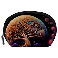 Trees Dream Art Intricate Patterns Digital Nature Accessory Pouch (large)