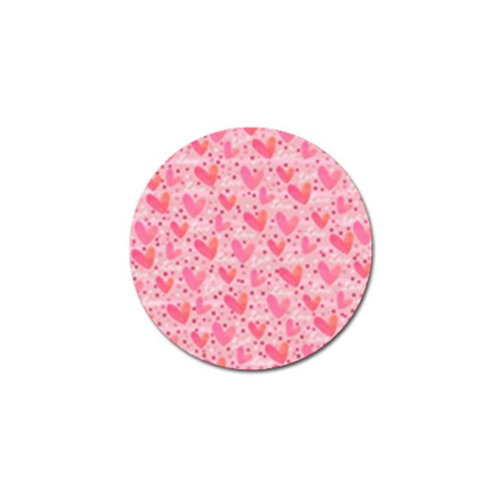 Valentine Romantic Love Watercolor Pink Pattern Texture Golf Ball Marker