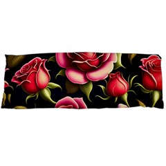 Roses Flowers Pattern Background Body Pillow Case (dakimakura)