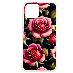 Roses Flowers Pattern Background Iphone 12 Pro Max Tpu Uv Print Case by Ravend