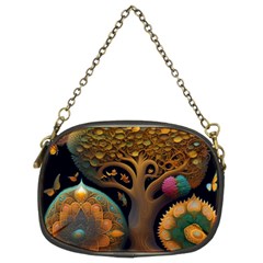 Trees Dream Generative Art Intricate Patterns Chain Purse (two Sides)