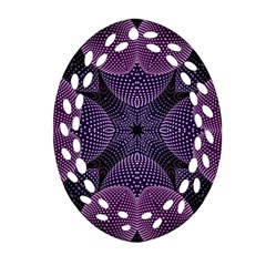 Geometric Shapes Geometric Pattern Flower Pattern Art Ornament (oval Filigree) by Ravend