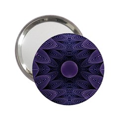 Gometric Shapes Geometric Pattern Purple Background 2 25  Handbag Mirrors