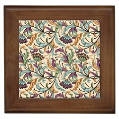 Wallpaper Floral Pattern Floral Wallpaper Background Framed Tile