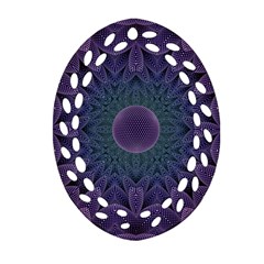 Geometric Shapes Geometric Pattern Flower Pattern Ornament (oval Filigree) by Ravend