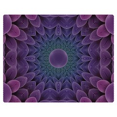 Geometric Shapes Geometric Pattern Flower Pattern Premium Plush Fleece Blanket (medium)