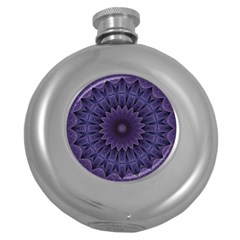 Shape Geometric Symmetrical Symmetry Round Hip Flask (5 Oz) by Ravend