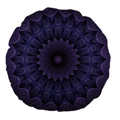 Shape Geometric Symmetrical Symmetry Large 18  Premium Flano Round Cushions