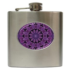 Shape Geometric Symmetrical Symmetry Wallpaper Hip Flask (6 Oz) by Ravend