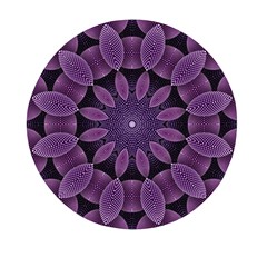 Shape Geometric Symmetrical Symmetry Wallpaper Mini Round Pill Box