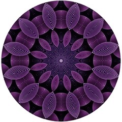 Shape Geometric Symmetrical Symmetry Wallpaper Uv Print Round Tile Coaster by Ravend