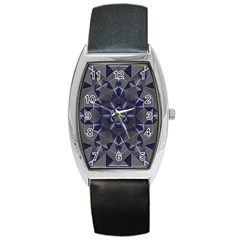 Kaleidoscope Geometric Pattern Geometric Shapes Barrel Style Metal Watch