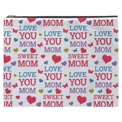 Love Mom Happy Mothers Day I Love Mom Graphic Cosmetic Bag (xxxl) by Ravend