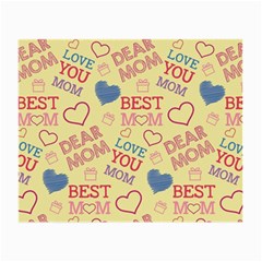 Love Mom Happy Mothers Day I Love Mom Graphic Pattern Small Glasses Cloth