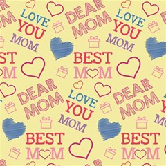 Love Mom Happy Mothers Day I Love Mom Graphic Pattern Play Mat (square)