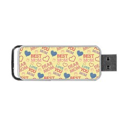 Love Mom Happy Mothers Day I Love Mom Graphic Pattern Portable Usb Flash (two Sides)