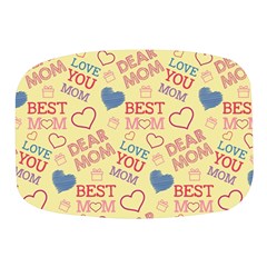 Love Mom Happy Mothers Day I Love Mom Graphic Pattern Mini Square Pill Box