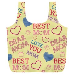 Love Mom Happy Mothers Day I Love Mom Graphic Pattern Full Print Recycle Bag (xxxl)