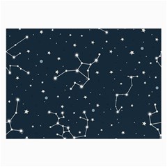 Constellation Stars Art Pattern Design Wallpaper Large Glasses Cloth