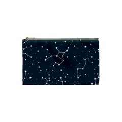 Constellation Stars Art Pattern Design Wallpaper Cosmetic Bag (small)