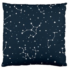 Constellation Stars Art Pattern Design Wallpaper Standard Premium Plush Fleece Cushion Case (one Side) by Ravend