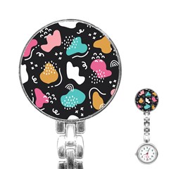 Art Patterns Design Wallpaper Background Print Stainless Steel Nurses Watch