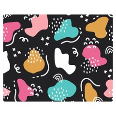 Art Patterns Design Wallpaper Background Print Premium Plush Fleece Blanket (medium)