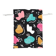 Art Patterns Design Wallpaper Background Print Lightweight Drawstring Pouch (l)