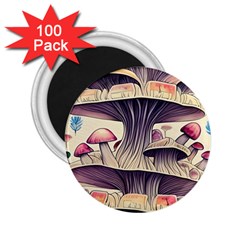 Magicians  Choice Mushroom Spellcharms 2 25  Magnets (100 Pack)  by GardenOfOphir