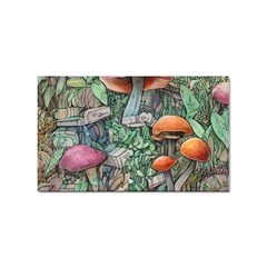 Mushroom Mojo For All Your Magic Spells Sticker (rectangular) by GardenOfOphir