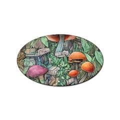 Mushroom Mojo For All Your Magic Spells Sticker Oval (100 Pack) by GardenOfOphir