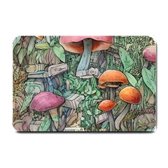 Mushroom Mojo For All Your Magic Spells Small Doormat by GardenOfOphir