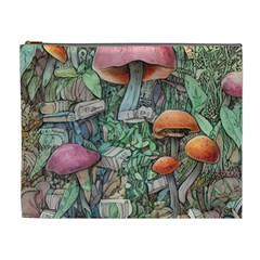 Mushroom Mojo For All Your Magic Spells Cosmetic Bag (xl) by GardenOfOphir