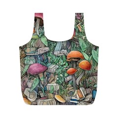 Mushroom Mojo For All Your Magic Spells Full Print Recycle Bag (m) by GardenOfOphir