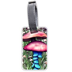 Necromancy Toadstool Luggage Tag (one Side) by GardenOfOphir