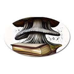 Conjurer s Toadstool Oval Magnet by GardenOfOphir