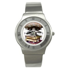 Conjurer s Toadstool Stainless Steel Watch by GardenOfOphir