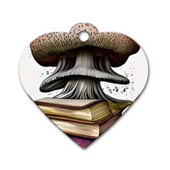 Conjurer s Toadstool Dog Tag Heart (two Sides) by GardenOfOphir