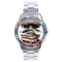 Conjurer s Toadstool Stainless Steel Analogue Watch