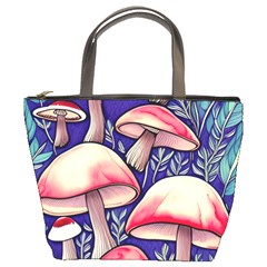 Enchanting Mushroom Enchantress Bucket Bag by GardenOfOphir