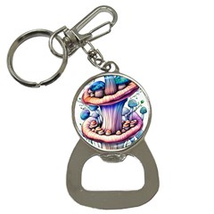 Charming Toadstool Bottle Opener Key Chain by GardenOfOphir