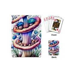 Charming Toadstool Playing Cards Single Design (mini) by GardenOfOphir